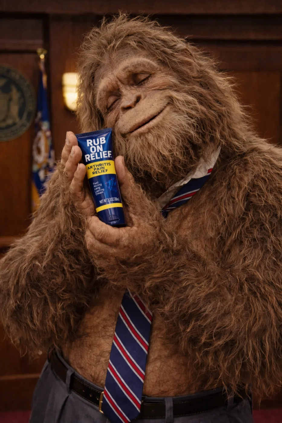Bigfoot finally finding relief with Rub On Relief