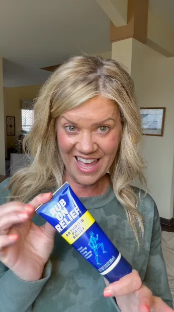 Creator sharing Rub On Relief on camera